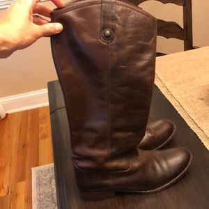 Frye Melissa boot, extended calf, size 8.5